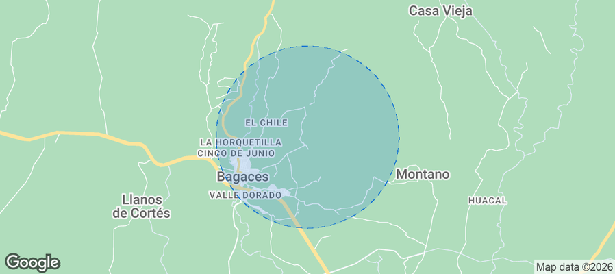 Bagaces Airbnb map